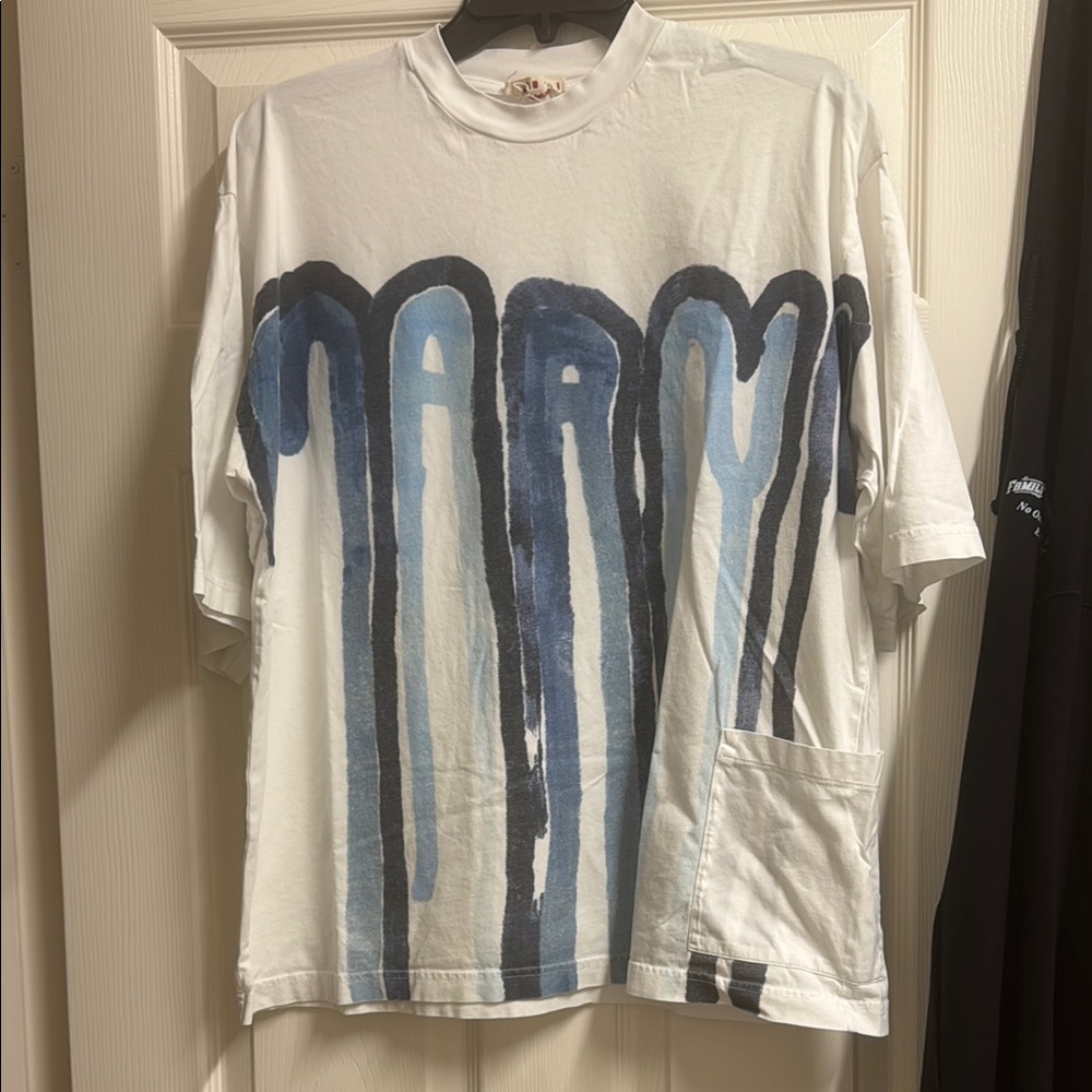 Marni paint drip t shirt